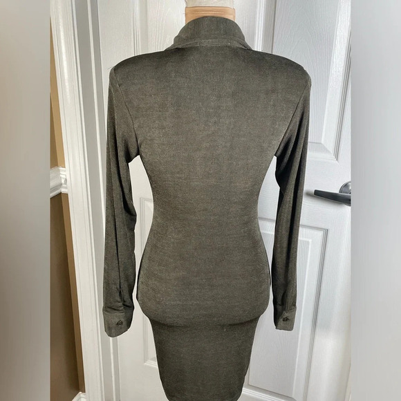 MABLE Front Ruched Button-Down Skinny
Mini Shirt Dress Small NWT - Picture 9 of 11